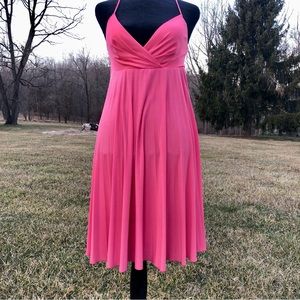 Salmon Spaghetti Swing Dress by Max and Cleo